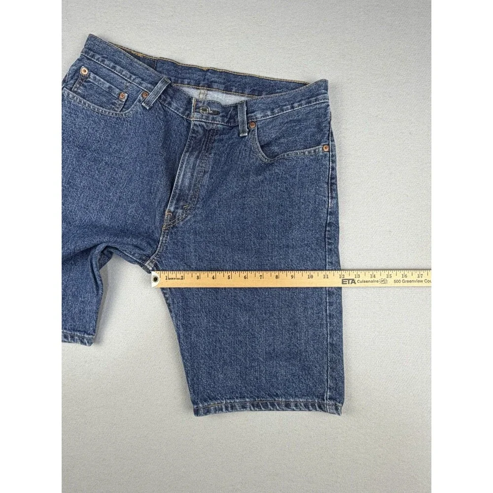 Levi's 505 Mens Denim Jean Shorts W33 Medium Stonewash Blue Regular Fit Cotton